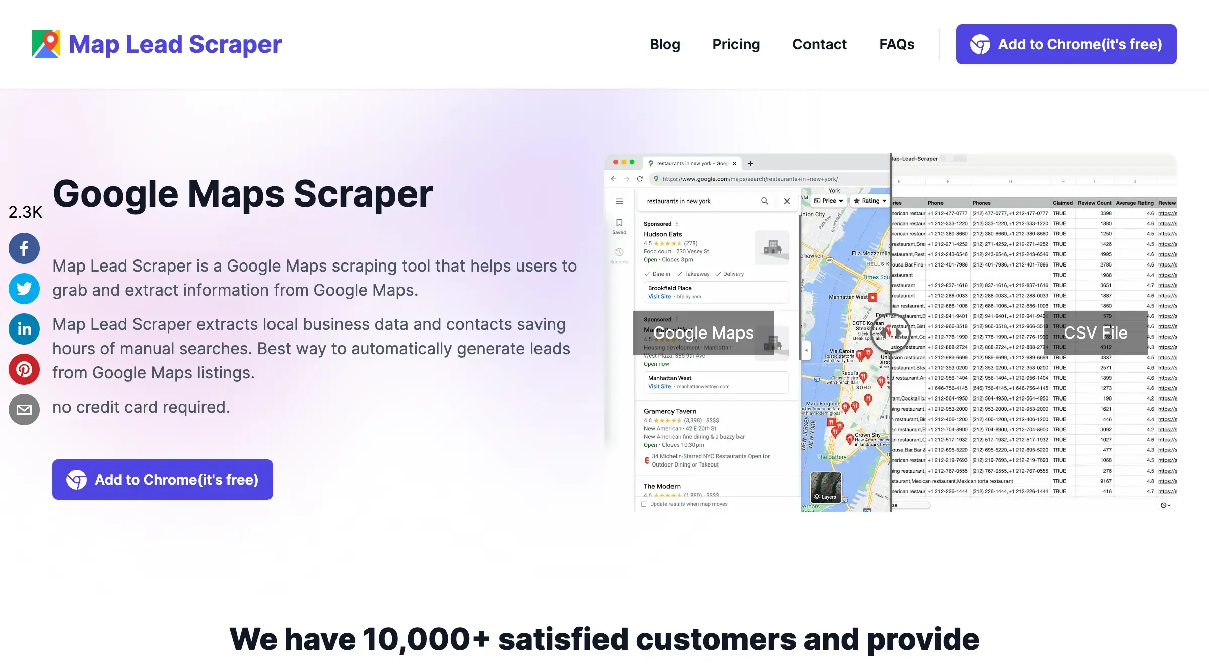 Google Maps Scraper: Kostenloser B2B-Leads-Finder | Map Lead Scraper